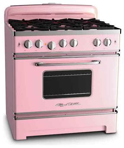 gas pink stove